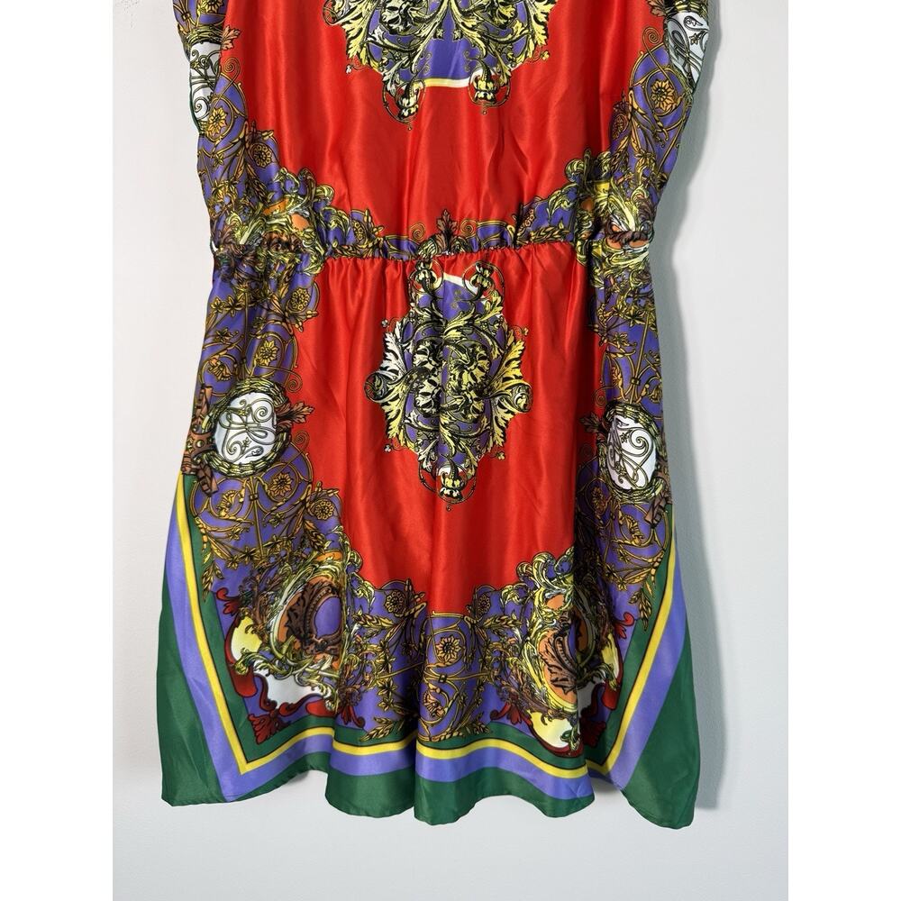Mimi Chica Women's Handkerchief Dress Red Size L Vibrant Luxury - Picture 4 of 9